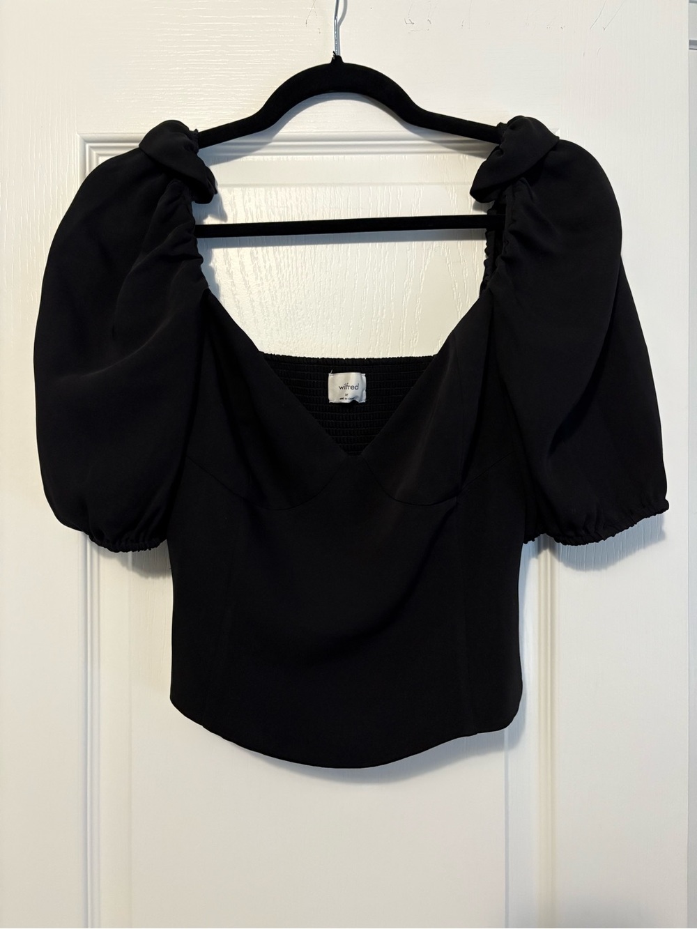 Wilfred Soft Bustier Top with Flowy Sleeves & Smocked back
